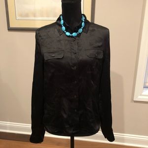 Classic silk blouse, dress up or down.